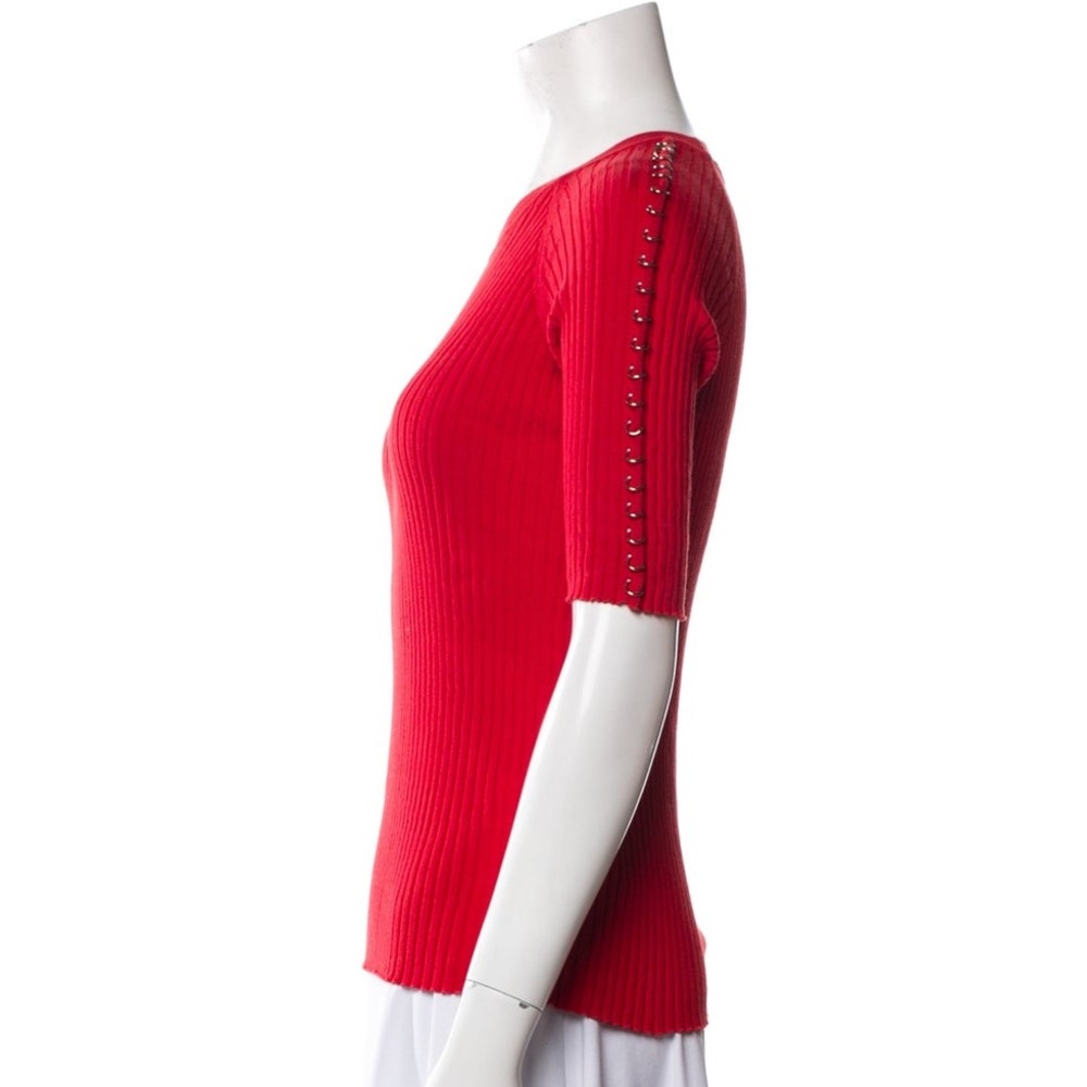 Alexander Wang Red Ribbed Knit - Picture 6 of 8